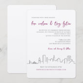 San Francisco City Skyline bruiloft uitnodiging (Voorkant / Achterkant)