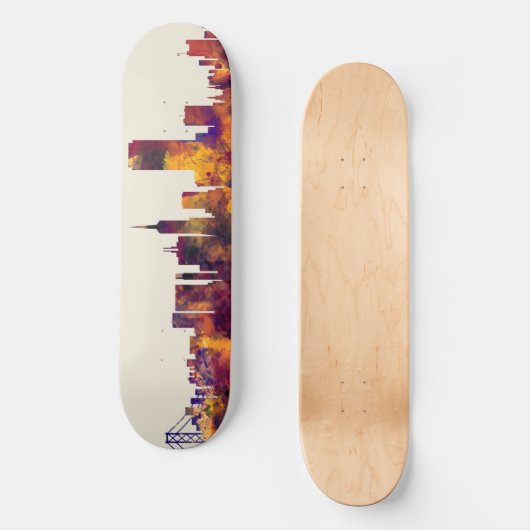 San Francisco City Skyline Persoonlijk Skateboard (Voorkant)