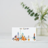 San Francisco City Skyline Visitekaartje (Staand voorkant)