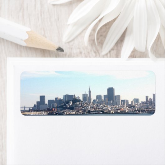 San Francisco City-Uitzicht van de baai Etiket (Insitu)