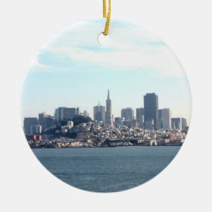 San Francisco City-Uitzicht van de baai Keramisch Ornament