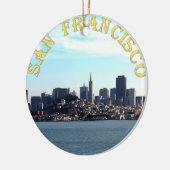 San Francisco City-Uitzicht van de baai Keramisch Ornament (Links)
