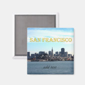 San Francisco City-Uitzicht van de baai Magneet (Voorkant / Achterkant)
