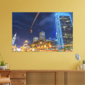 San Francisco CityScape bij nacht Canvas Afdruk (Insitu (Woonkamer))