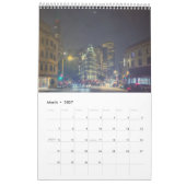 San Francisco CityScape bij Night Scene Kalender (Mar 2027)