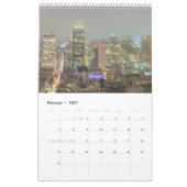 San Francisco CityScape bij Night Scene Kalender (Feb 2027)