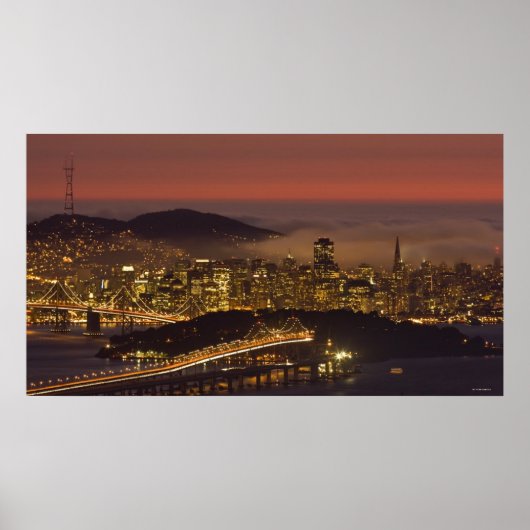 San Francisco Cityscape Poster (Voorkant)