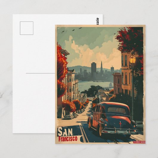 San Francisco Coastal Nostalgia  Briefkaart (Voorkant / Achterkant)
