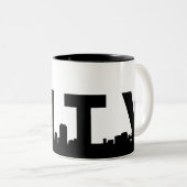 San Francisco Coffee Cup Tweekleurige Koffiemok (Voorkant rechts)