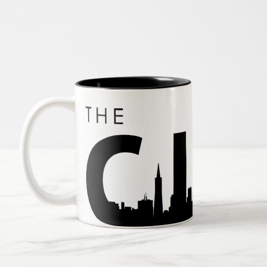 San Francisco Coffee Cup Tweekleurige Koffiemok (Links)