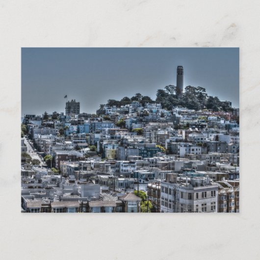 San Francisco Coit Tower Briefkaart (Voorkant)