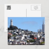 San Francisco Coit Tower Briefkaart (Voorkant / Achterkant)