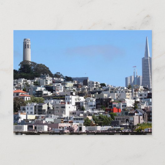 San Francisco Coit Tower Briefkaart (Voorkant)