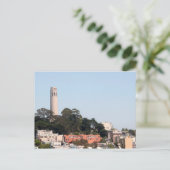 San Francisco Coit Tower Briefkaart (Staand voorkant)