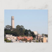San Francisco Coit Tower Briefkaart (Voorkant)