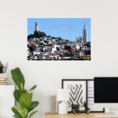 San Francisco Coit Tower Poster (Thuiskantoor)