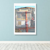 San Francisco Collage Canvas Afdruk (Insitu (Houten vloer))