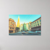 San Francisco Columbus Street Canvas Afdruk (Voorkant)