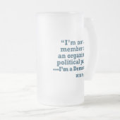 San Francisco D11 Democratische Club Beer Stein Matglas Bierpul (Voorkant rechts)