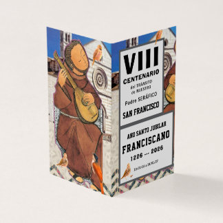San Francisco de Asis Folded Card Kaart