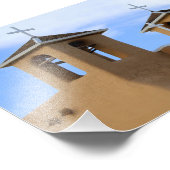 San Francisco de Asis Mission Bell Towers, Taos Foto Afdruk (Hoek)