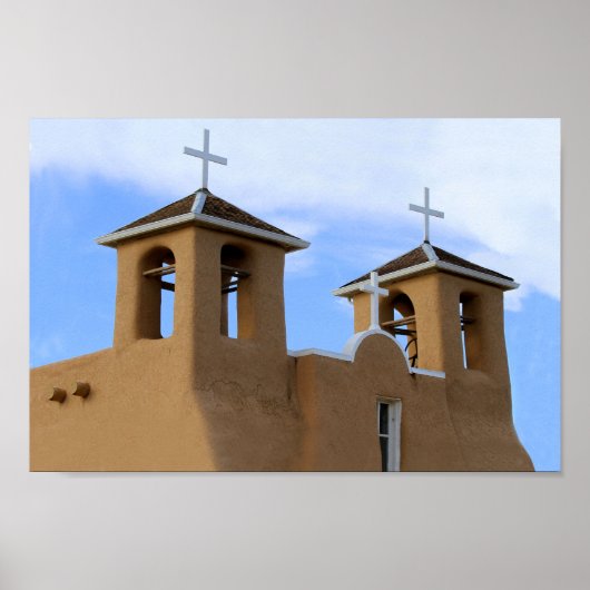 San Francisco de Asis Mission Bell Towers, Taos Poster (Voorkant)