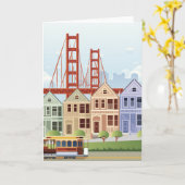 San Francisco | de Geschilderde Dames Kaart (Gele Bloem)