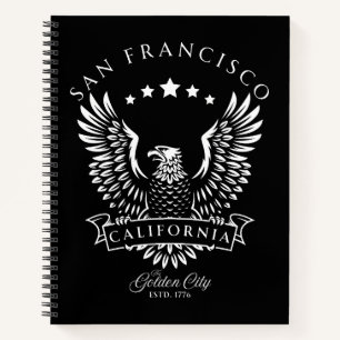 San Francisco De Gouden Stad Californië Vintage Notitieboek