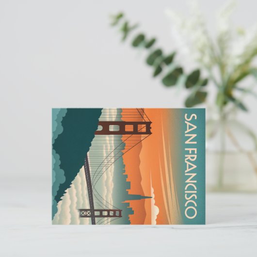 San Francisco: De nevelige charme van Golden Gate Briefkaart (Staand voorkant)