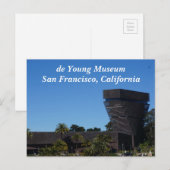 San Francisco de Young Museum #1-2 Briefkaart (Voorkant / Achterkant)