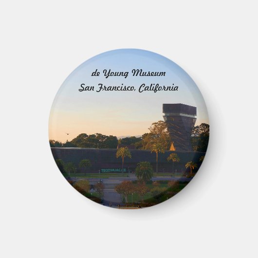 San Francisco de Young Museum #3 Magnet (Voorkant)