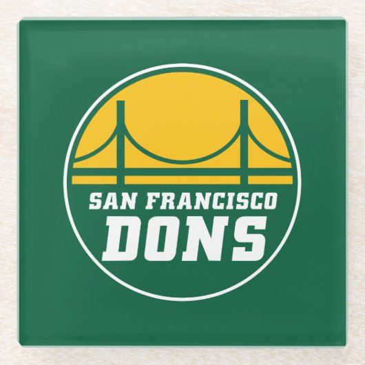 San Francisco Dons Glazen Onderzetter (Voorkant)