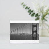 San Francisco door Golden gate Bridge Briefkaart (Staand voorkant)