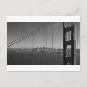 San Francisco door Golden gate Bridge Briefkaart