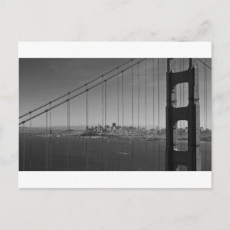 San Francisco door Golden gate Bridge Briefkaart