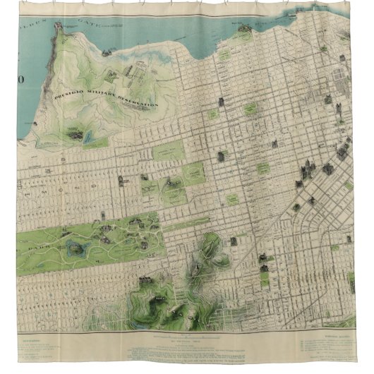 San Francisco Douchegordijn (Voorkant)