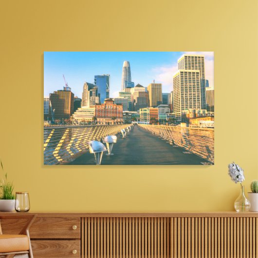 San Francisco Downtown Canvas Afdruk (Insitu (Woonkamer))