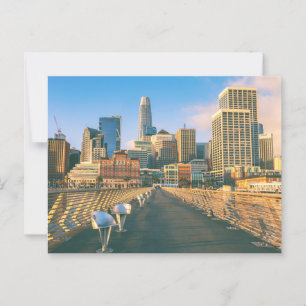 San Francisco Downtown Skyline Briefkaart