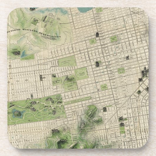 San Francisco Drankjes Onderzetter (Voorkant)