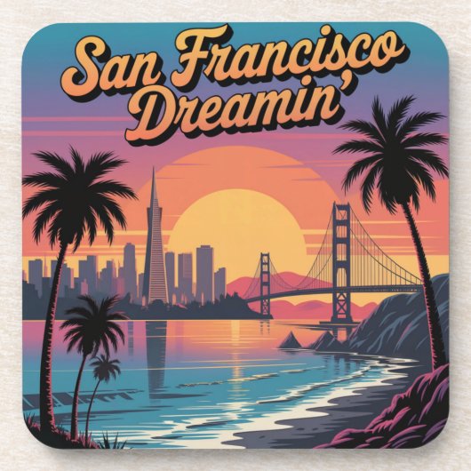 San Francisco Dreamin 'Onderzetter Set Bier Onderzetter (Voorkant)