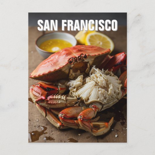 San Francisco Dungeness Crab Briefkaart (Voorkant)