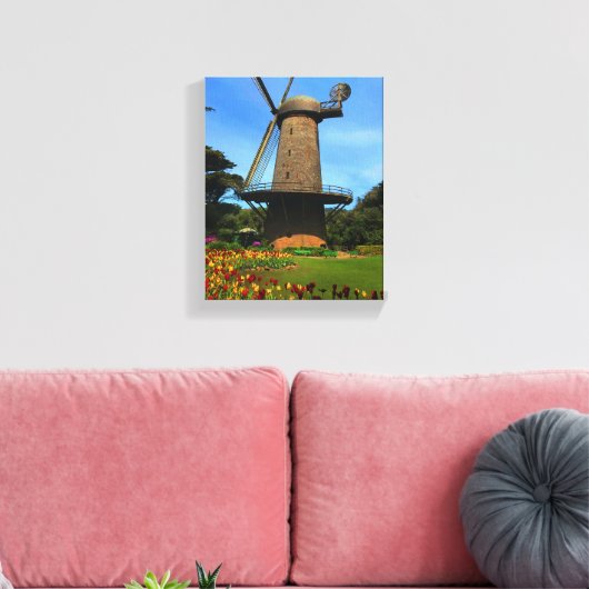 San Francisco Dutch Windmill #4 Canvas Afdruk (Insitu (Woonkamer))