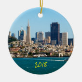 San Francisco en Alcatraz Keramisch Ornament (Voorkant)