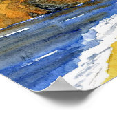 San Francisco en de Golden Gate Bridge Poster (Hoek)