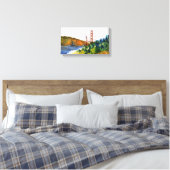 San Francisco en de prachtige Golden Gate Bridge Canvas Afdruk (Insitu (Slaapkamer))