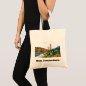 San Francisco en de prachtige Golden Gate Bridge Tote Bag (Voorkant (product))
