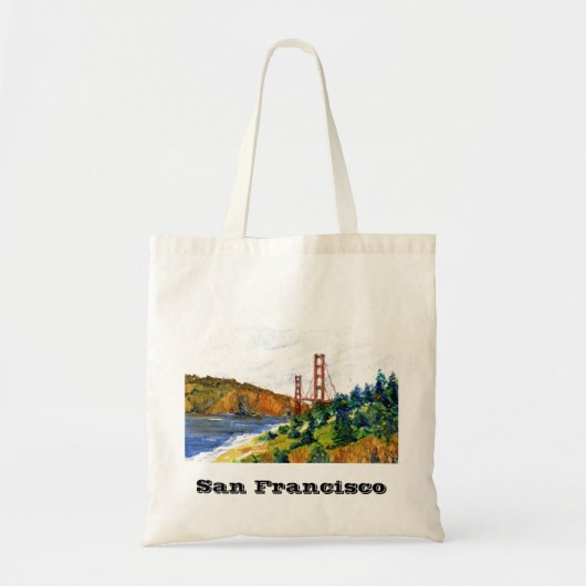 San Francisco en de prachtige Golden Gate Bridge Tote Bag (Voorkant)