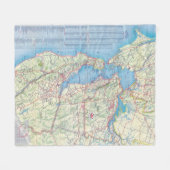 San Francisco en omgeving Fleece Deken (Voorkant (Horizontaal))