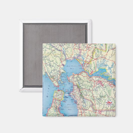 San Francisco en omgeving Magneet (Voorkant / Achterkant)