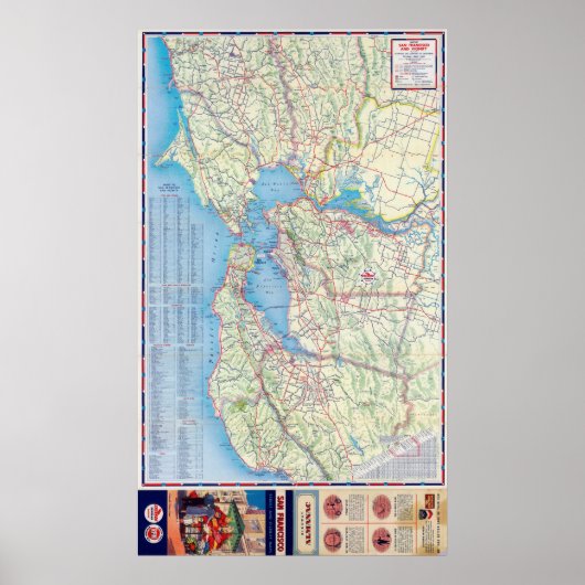 San Francisco en omgeving Poster (Voorkant)